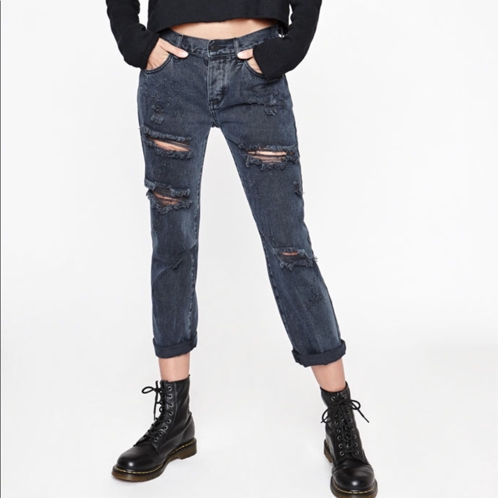 PacSun Idol Black Boyfriend Jeans